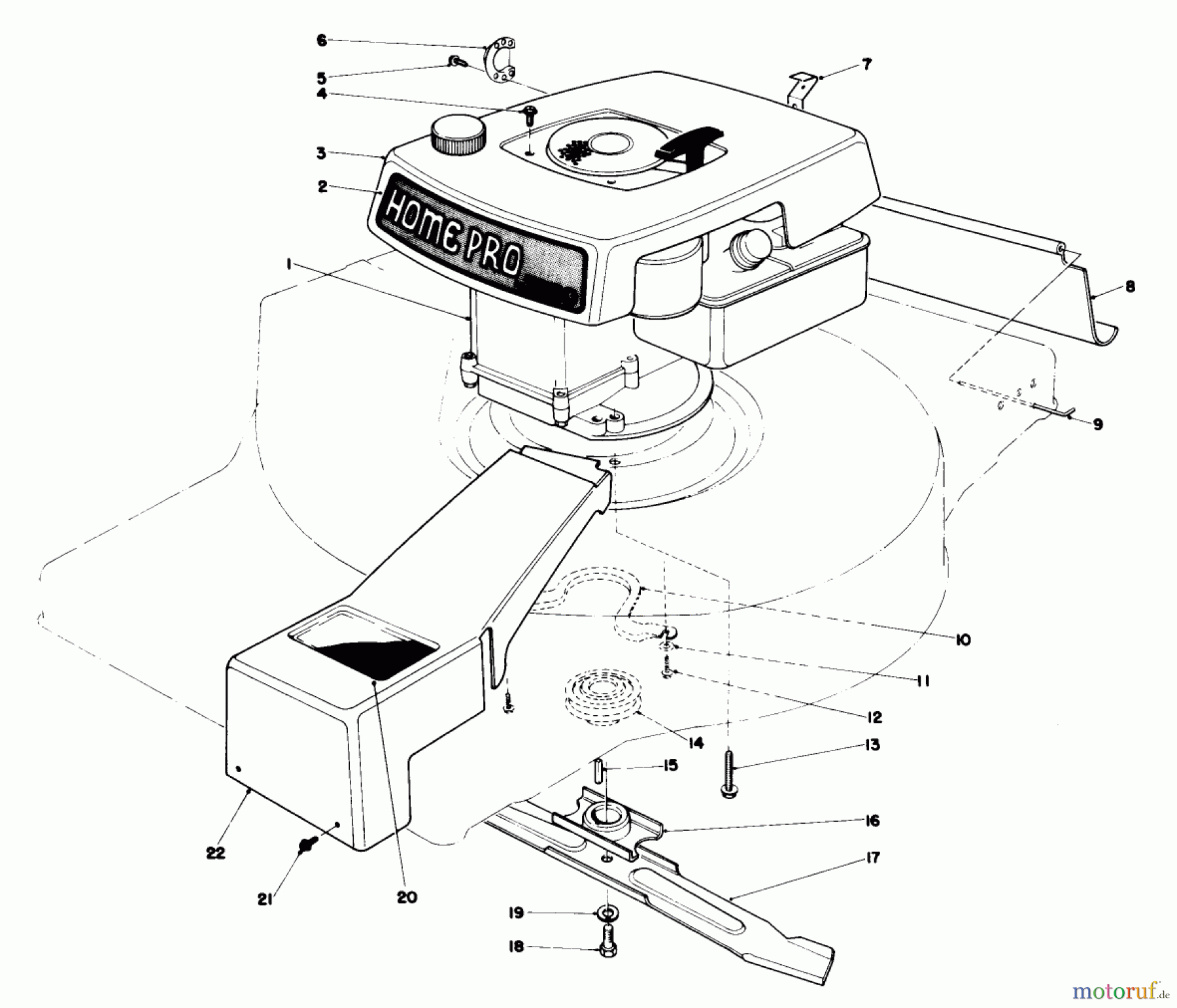  Toro Neu Mowers, Walk-Behind Seite 1 16810 - Toro Lawnmower, 1979 (9000001-9999999) ENGINE ASSEMBLY-MODEL 16810