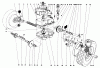 Toro 16890 - Lawnmower, 1982 (2000001-2999999) Spareparts GEAR CASE ASSEMBLY (MODEL NO. 16890)