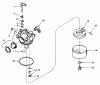 Toro 18015 - Lawnmower, 1979 (9000001-9999999) Spareparts CARBURETOR NO. 632050