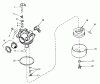 Toro 18095 - Lawnmower, 1979 (9000001-9999999) Spareparts CARBURETOR NO. 632050