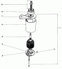 Toro 19250 - Whirlwind Lawnmower, 1969 (9000001-9999999) Spareparts STARTER MOTOR AND PINION (APPLICABLE TO SERIAL NOS. 905473 & UP)