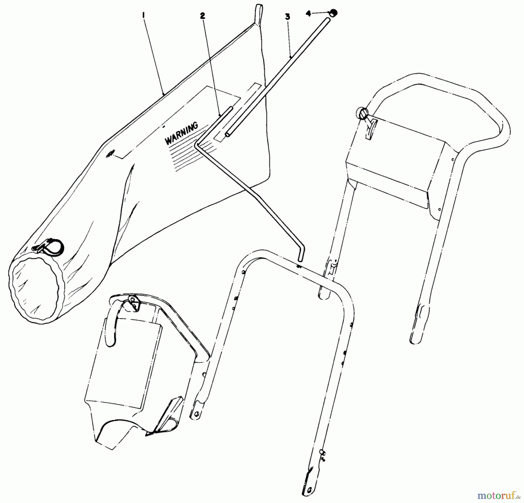  Toro Neu Mowers, Walk-Behind Seite 2 21557 - Toro Guardian Lawnmower, 1977 (7000001-7999999) GIANT BAG KIT NO. 22-4810 (OPTIONAL)