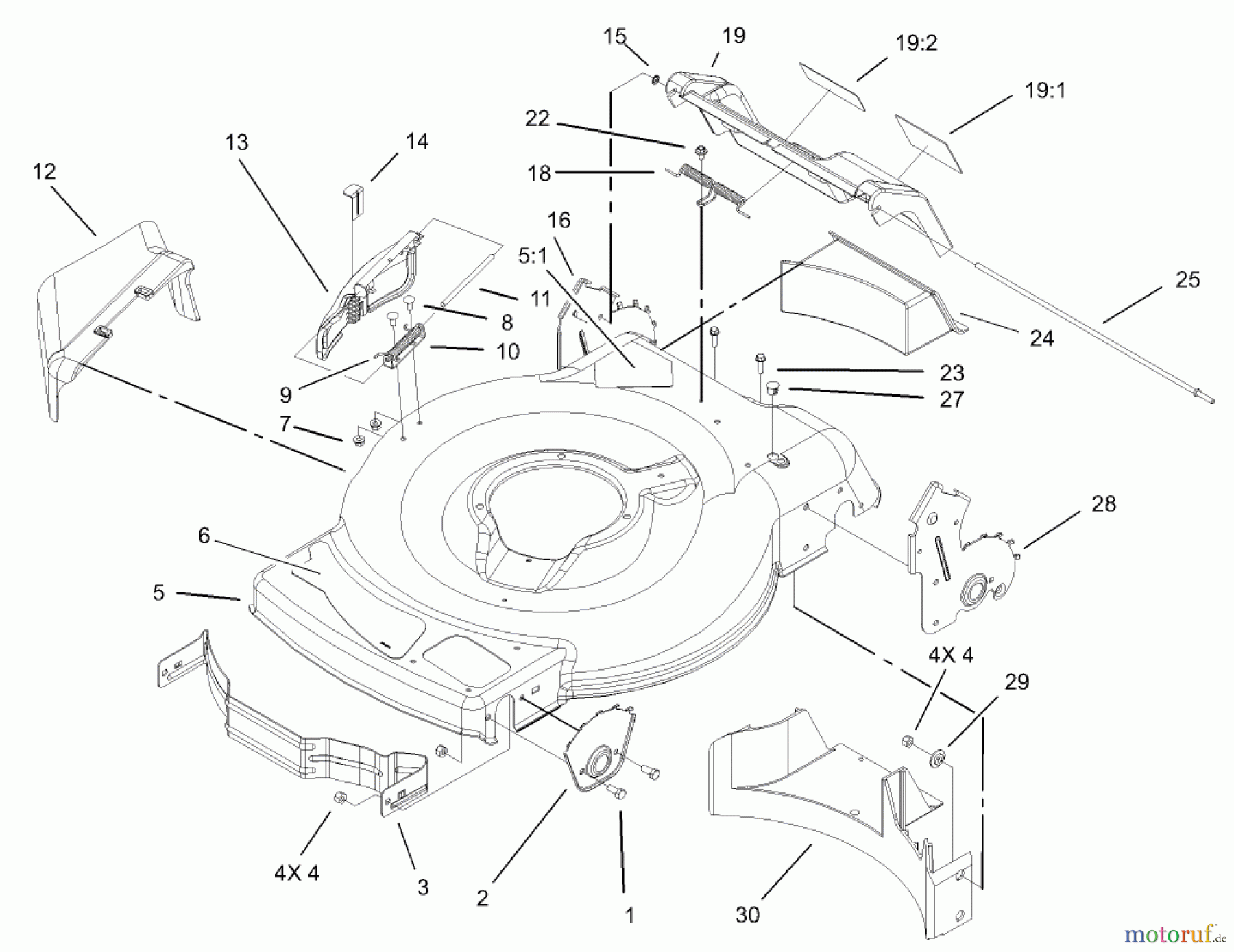  Toro Neu Mowers, Walk-Behind Seite 1 20008 - Toro 22