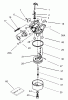 Toro 20009 - 22" Recycler Lawnmower, 2007 (270000001-270999999) Spareparts CARBURETOR ASSEMBLY NO. 640303 TECUMSEH LV195EA-362003B