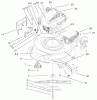 Toro 20010 (R-21P) - Recycler Mower, R-21P, 2002 (220000001-220999999) Spareparts ENGINE AND BLADE ASSEMBLY