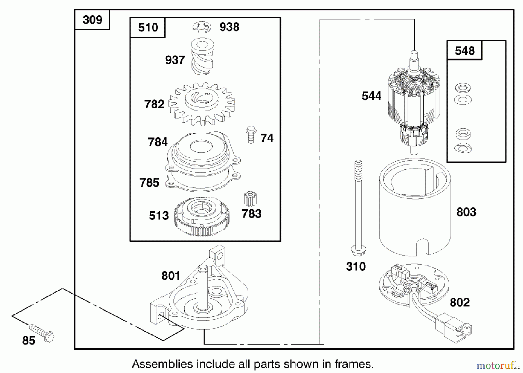  Toro Neu Mowers, Walk-Behind Seite 1 20021 (R-21S1B) - Toro Recycler Mower, R-21S1B, 1999 (9900001-9999999) ENGINE BRIGGS & STRATTON MODEL 12H807-1760-E1 (MODEL NO. 20021 SERIAL NO. 9940000-9941632) #9