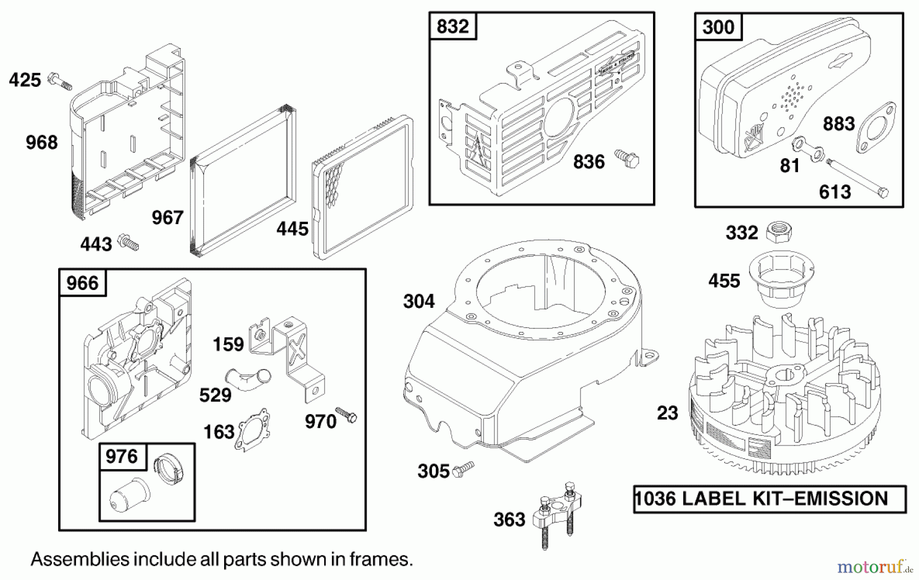  Toro Neu Mowers, Walk-Behind Seite 1 20025 - Toro Recycler Mower, 2000 (200000001-200999999) ENGINE BRIGGS & STRATTON MODEL 12J802-2368-E1 #5