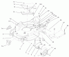 Toro 20040 (SR-21OS) - Super Recycler Mower, SR-21OS, 2001 (210000001-210999999) Spareparts HOUSING AND WHEEL ASSEMBLY