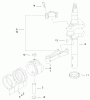 Toro 20044 (SR-21OS) - Super Recycler Mower, SR-21OS, 1999 (99000001-99999999) Spareparts PISTON & CRANKSHAFT ASSEMBLY