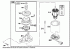 Toro 20045 (SR-21SE) - Super Recycler Mower, SR-21SE, 2001 (210000001-210999999) Spareparts ELECTRIC STARTER ASSEMBLY BRIGGS AND STRATTON MODEL 12H807-1775-E1