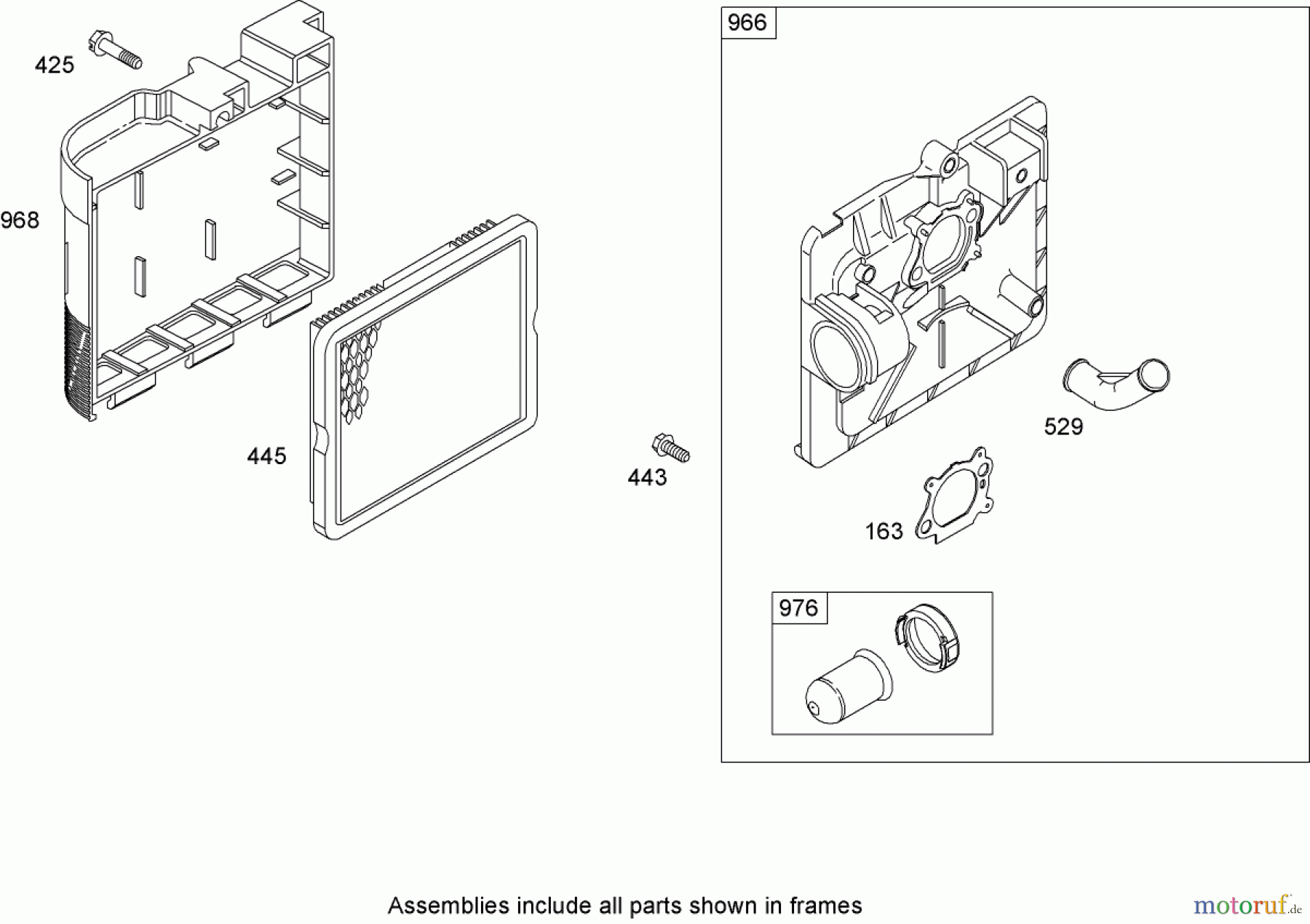  Toro Neu Mowers, Walk-Behind Seite 1 20053 - Toro Super Recycler Lawn Mower, 2007 (270000001-270999999) AIR CLEANER ASSEMBLY BRIGGS AND STRATTON 126T02-0206-E1