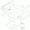 Toro 20055 - Super Recycler Lawn Mower, 2006 (260000001-260999999) Spareparts HOUSING ASSEMBLY NO. 108-4750