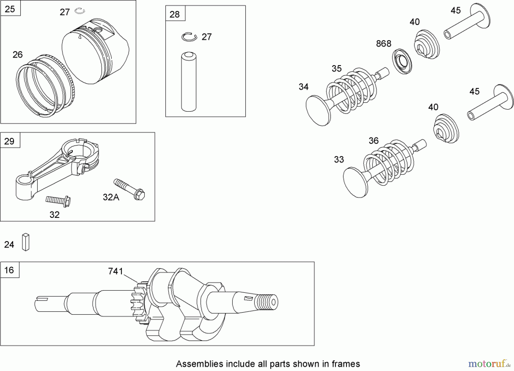  Toro Neu Mowers, Walk-Behind Seite 1 20056 - Toro Super Recycler Lawn Mower, 2007 (270000001-270999999) CRANKSHAFT ASSEMBLY BRIGGS AND STRATTON 126T02-0209-B1