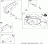 Toro 20062 - Super Recycler Lawn Mower, 2007 (270000001-270999999) Spareparts MUFFLER AND FUEL TANK ASSEMBLY BRIGGS AND STRATTON 126T07-0204-E1