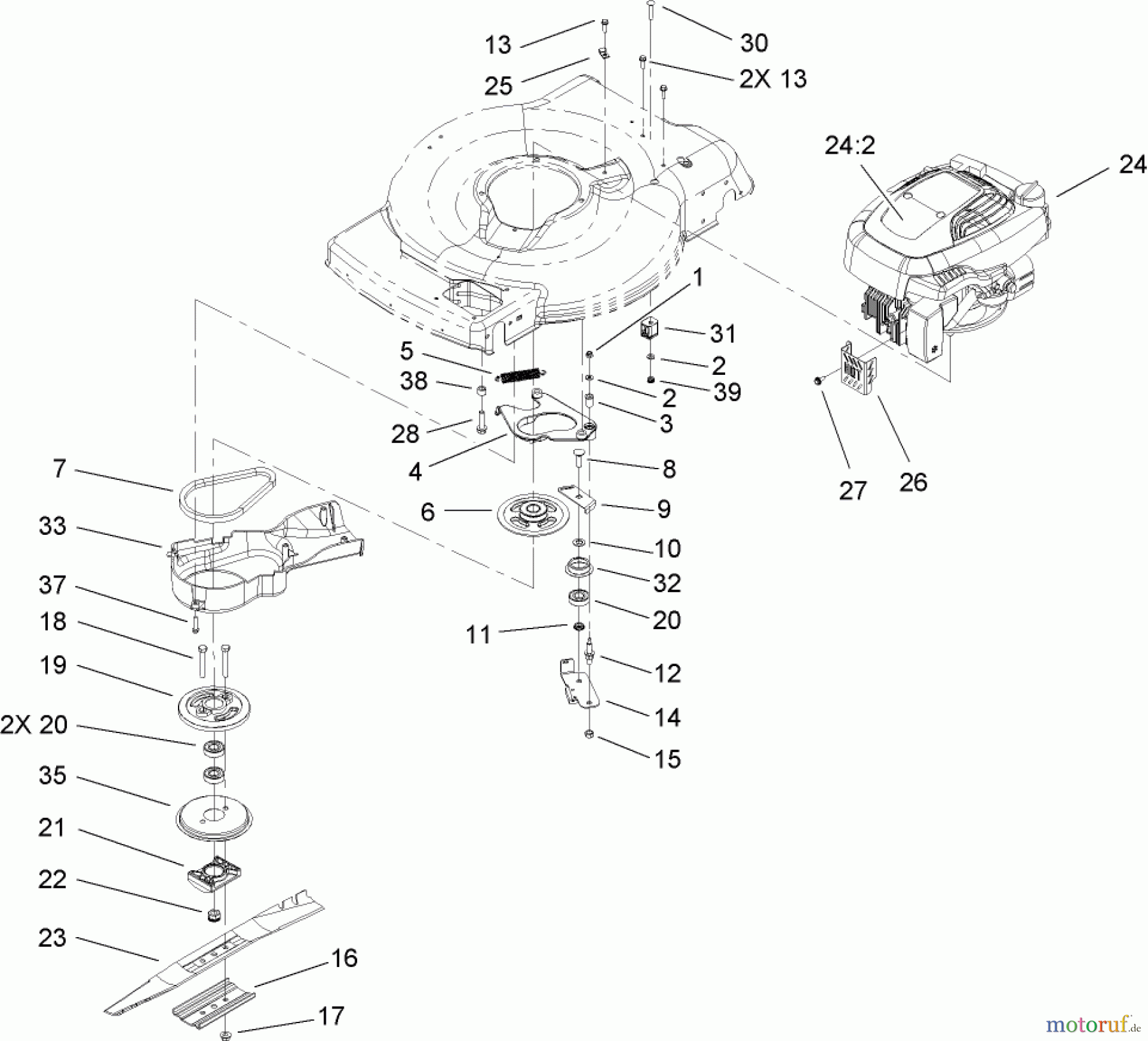  Toro Neu Mowers, Walk-Behind Seite 1 20075 - Toro 22