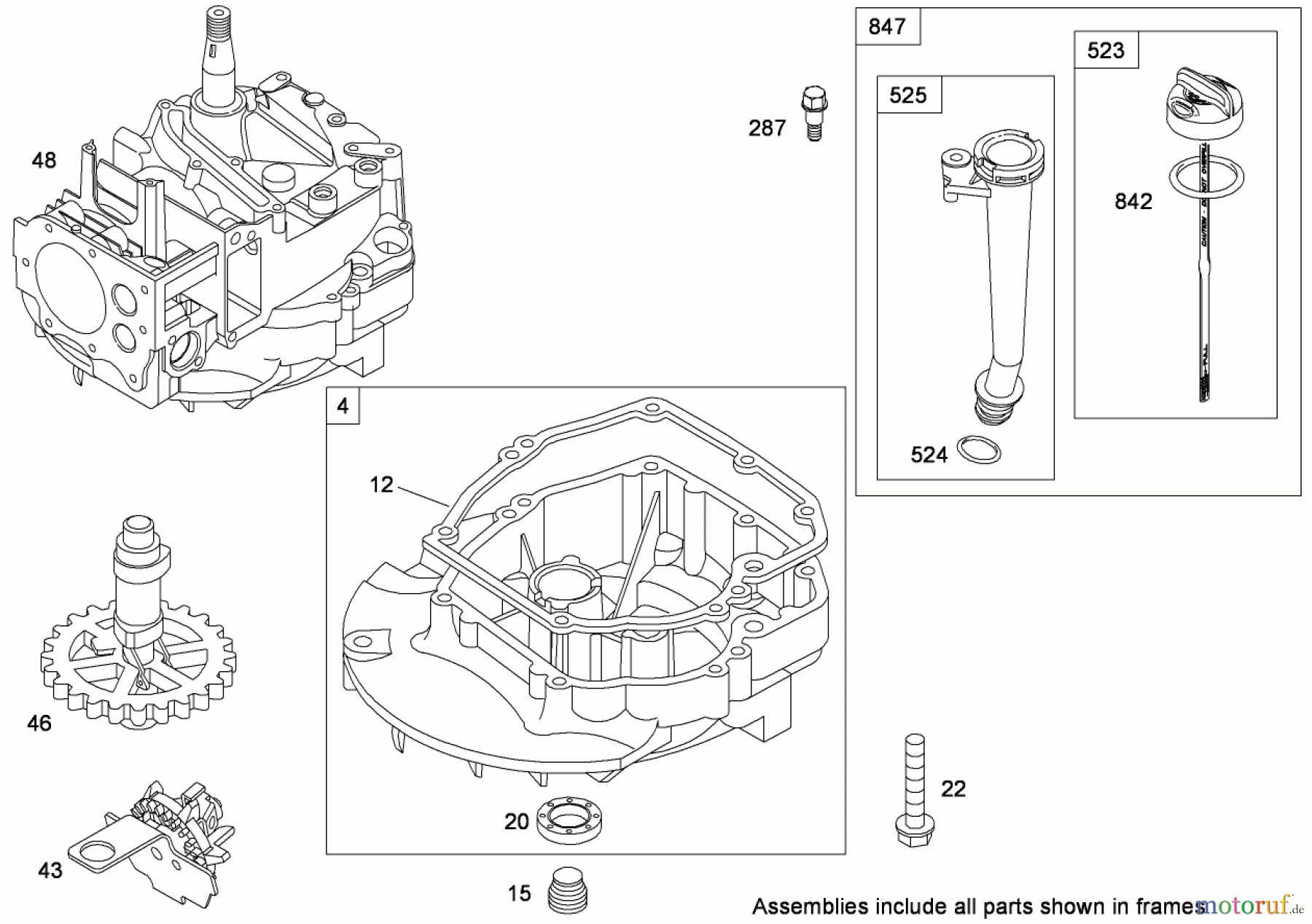  Toro Neu Mowers, Walk-Behind Seite 1 20090 - Toro Super Recycler Lawn Mower, 2009 (290000001-290999999) CRANKCASE ASSEMBLY BRIGGS AND STRATTON 126T02-0224-B1