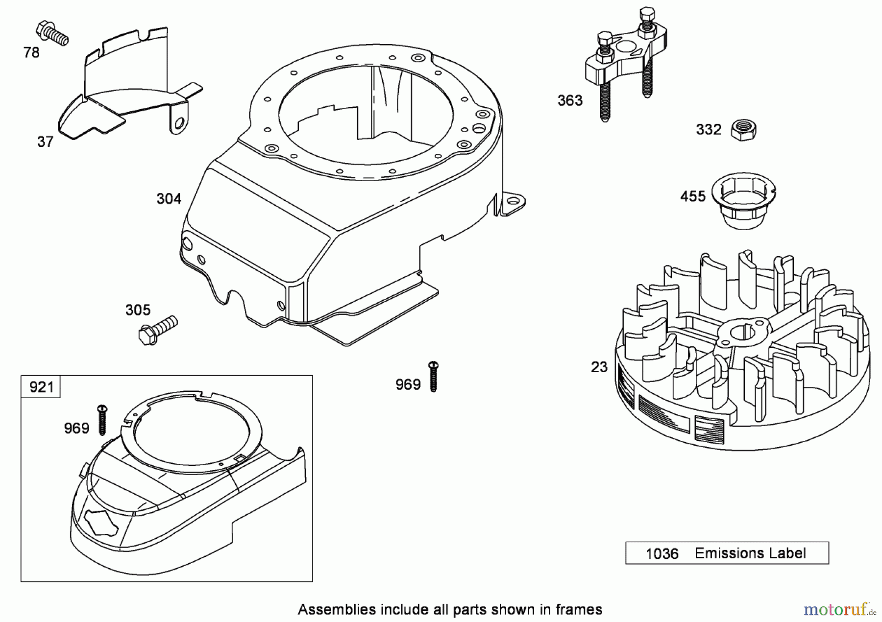  Toro Neu Mowers, Walk-Behind Seite 1 20091 - Toro Super Recycler Lawn Mower, 2008 (280000001-280999999) BLOWER HOUSING ASSEMBLY BRIGGS AND STRATTON 126T02-0224-B1