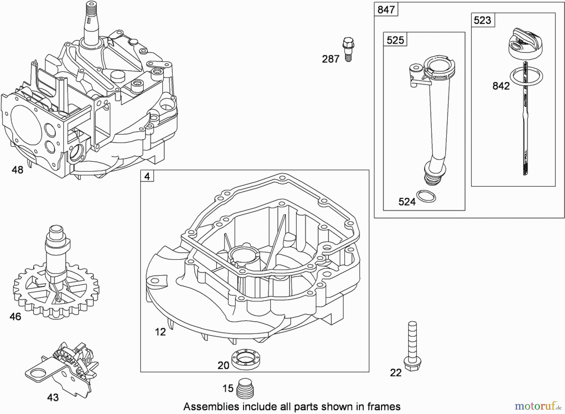  Toro Neu Mowers, Walk-Behind Seite 1 20091C - Toro Super Recycler Lawn Mower, 2008 (280000001-280999999) CRANKCASE ASSEMBLY BRIGGS AND STRATTON 126T02-0236-B1