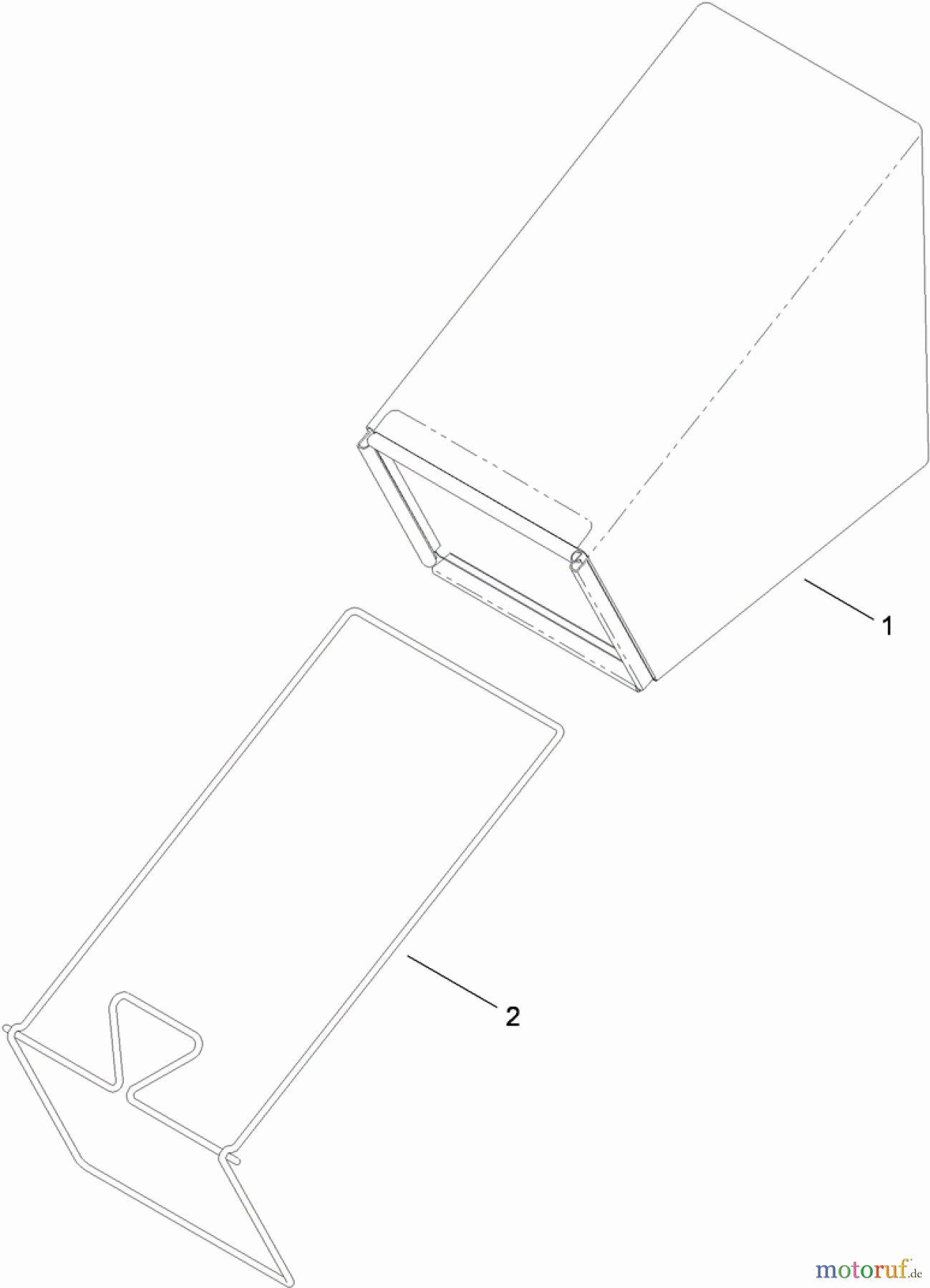  Toro Neu Mowers, Walk-Behind Seite 1 20092 - Toro Super Recycler Lawn Mower, 2010 (310000001-310020057) REAR BAG ASSEMBLY