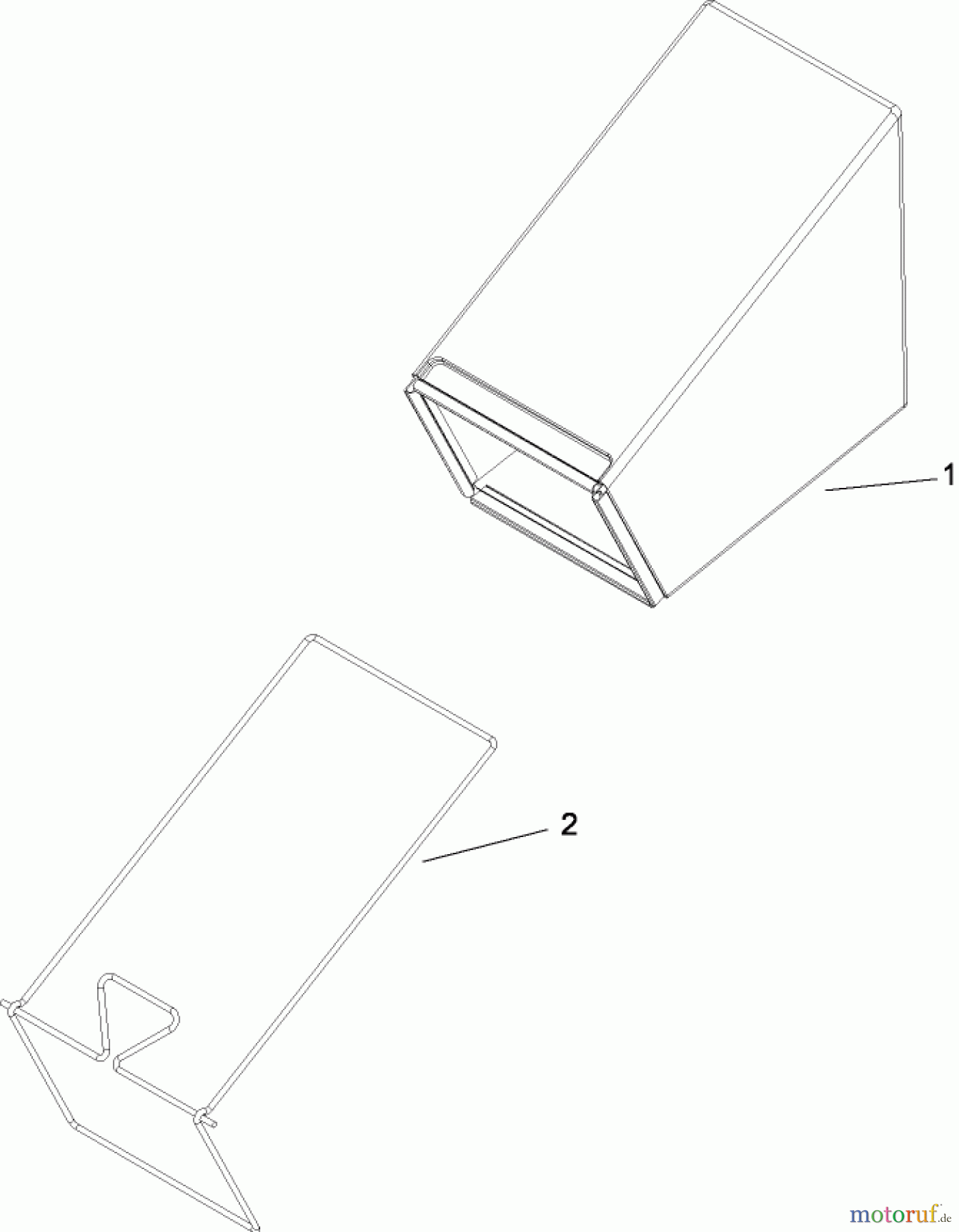  Toro Neu Mowers, Walk-Behind Seite 1 20092C - Toro Super Recycler Lawn Mower, 2009 (290000001-290999999) REAR BAG ASSEMBLY