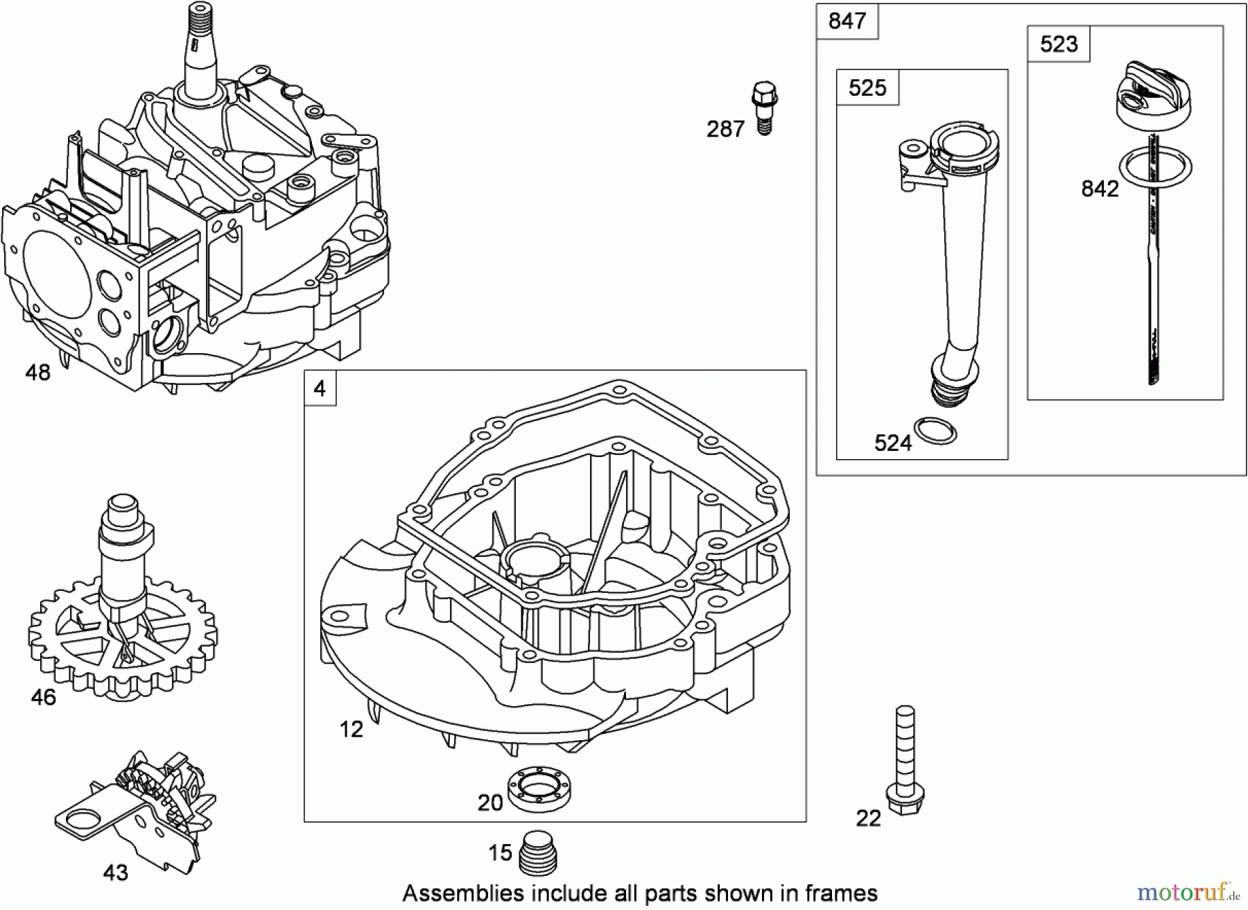  Toro Neu Mowers, Walk-Behind Seite 1 20093C - Toro Super Recycler Lawn Mower, 2008 (280000001-280999999) CRANKCASE ASSEMBLY BRIGGS AND STRATTON 126T02-0237-B1