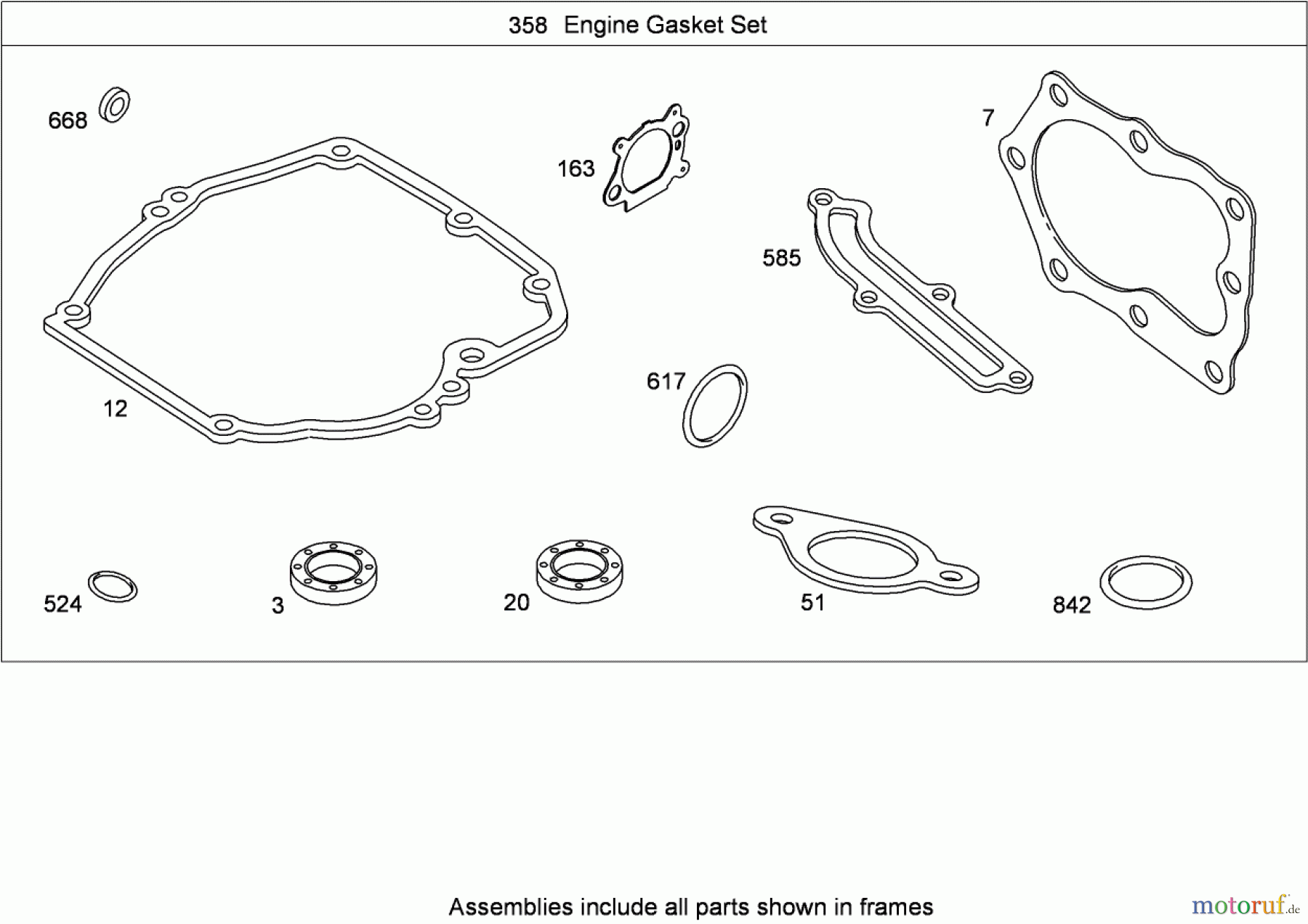  Toro Neu Mowers, Walk-Behind Seite 1 20093C - Toro Super Recycler Lawn Mower, 2009 (290000001-290999999) ENGINE GASKET SET BRIGGS AND STRATTON 126T02-0237-B1