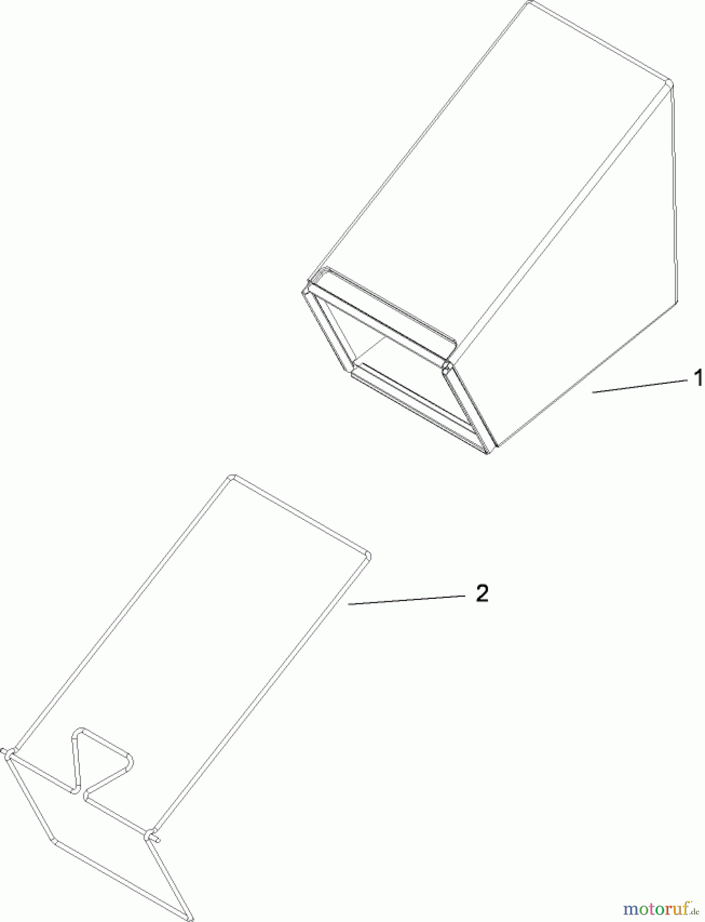  Toro Neu Mowers, Walk-Behind Seite 1 20093C - Toro Super Recycler Lawn Mower, 2009 (290000001-290999999) REAR BAG ASSEMBLY