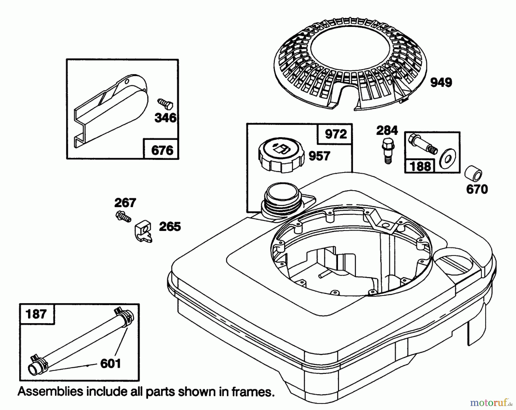  Toro Neu Mowers, Walk-Behind Seite 1 20101 - Toro Lawnmower, 1991 (1000001-1999999) ENGINE BRIGGS & STRATTON MODEL 122702-3188-01 #7