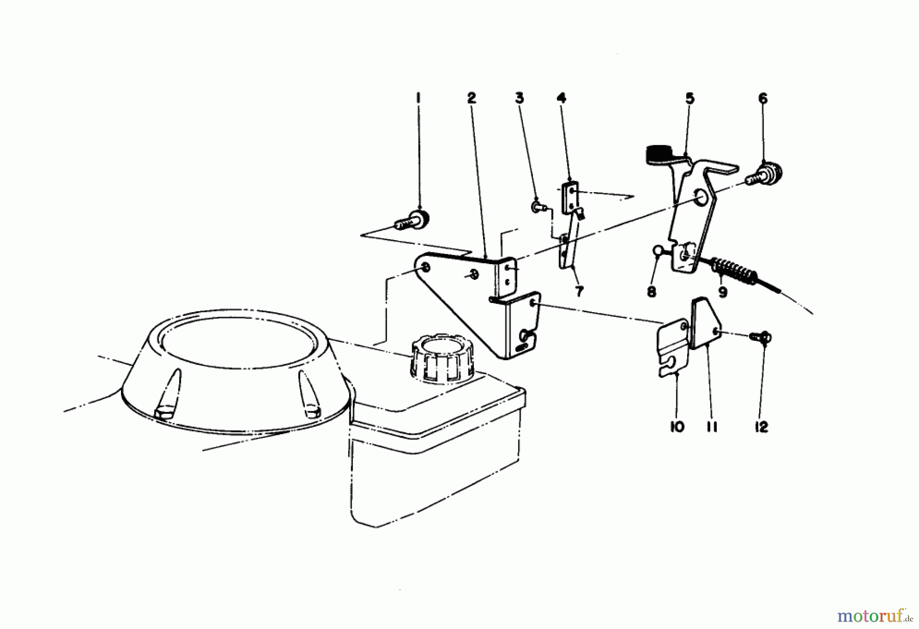  Toro Neu Mowers, Walk-Behind Seite 1 20103 - Toro Lawnmower, 1991 (1000001-1999999) BRAKE ASSEMBLY