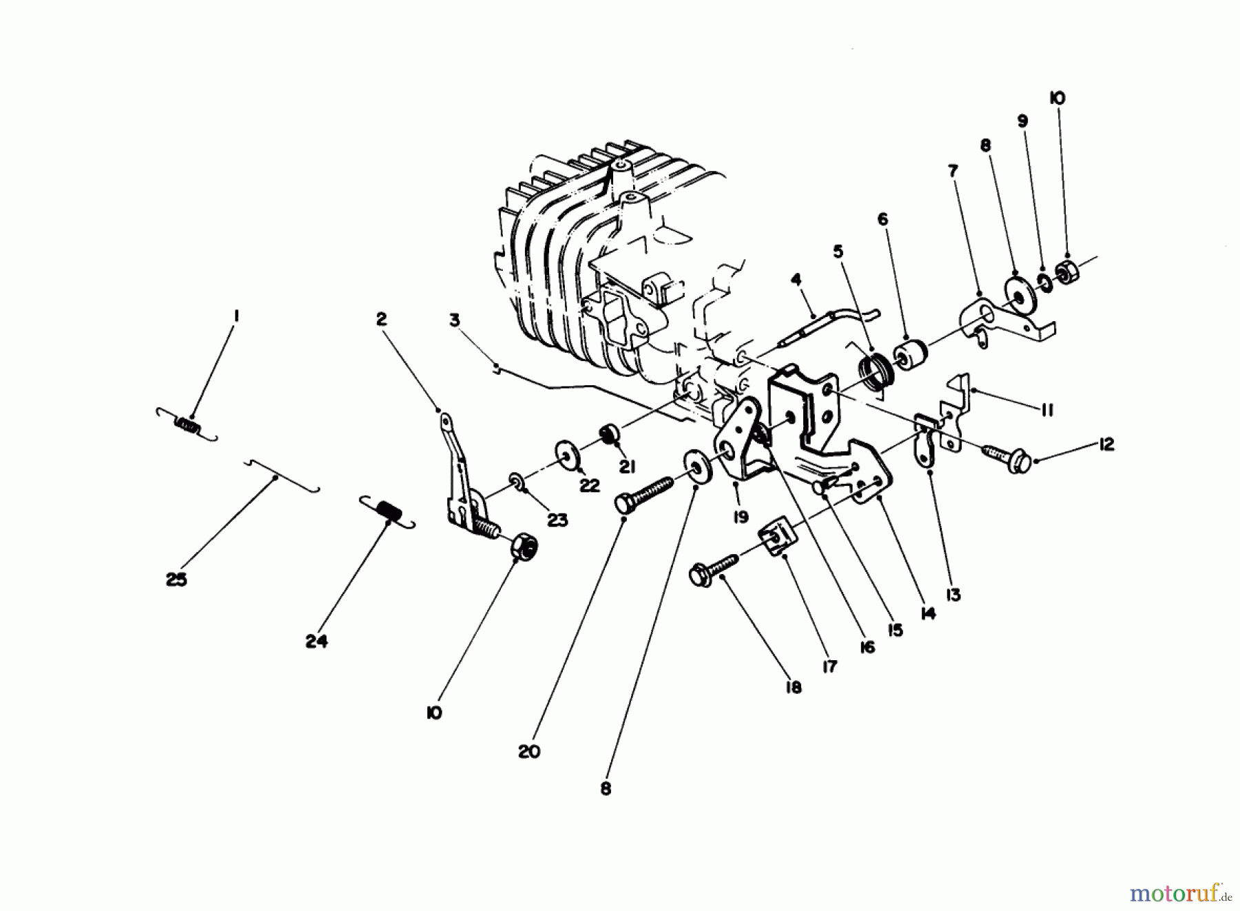  Toro Neu Mowers, Walk-Behind Seite 1 20103 - Toro Lawnmower, 1991 (1000001-1999999) GOVERNOR ASSEMBLY (MODEL NO. 47PL0-1)