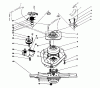Toro 20107 - Lawnmower, 1992 (2000001-2999999) Spareparts BLADE BRAKE CLUTCH ASSEMBLY