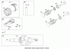 Toro 20110 - 22" Recycler Lawn Mower, 2009 (290000001-290999999) Spareparts CRANKSHAFT ASSEMBLY BRIGGS AND STRATTON 124T02-0215-B1