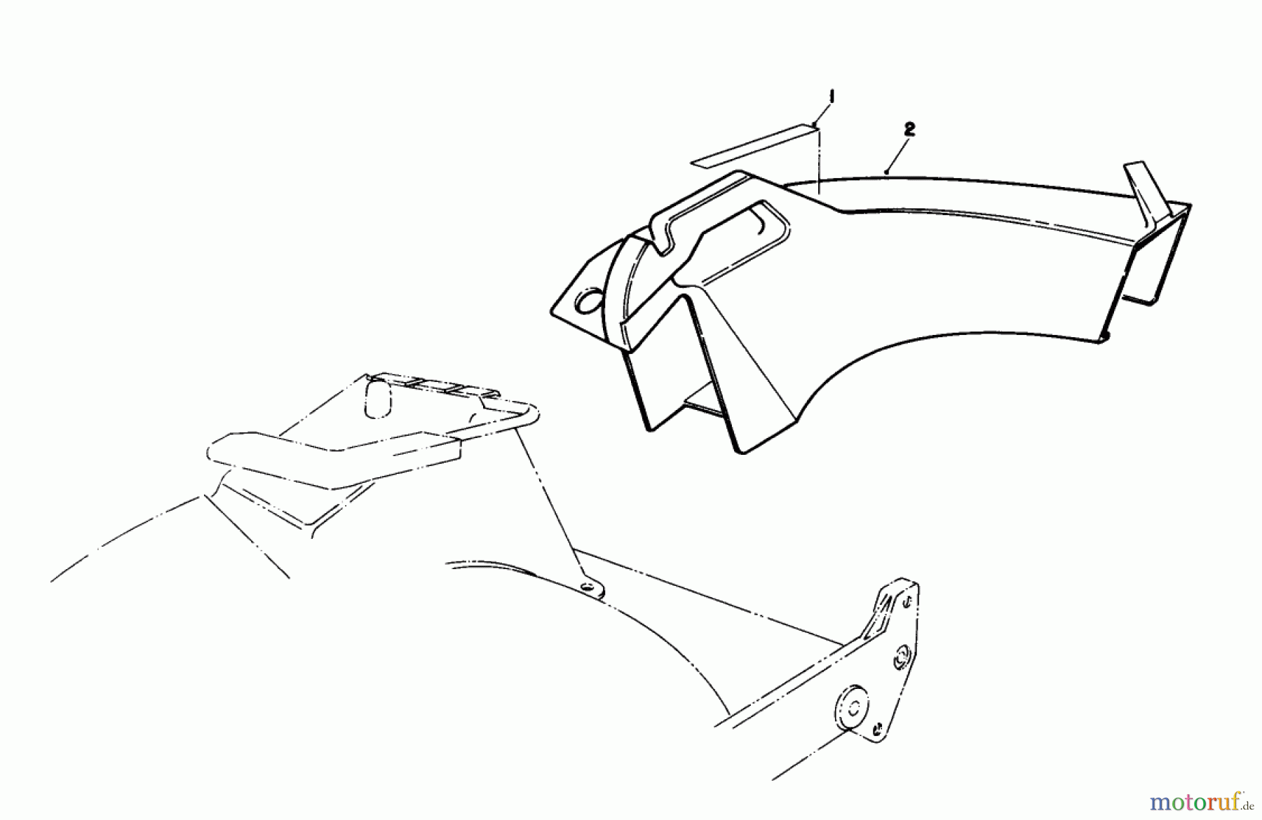  Toro Neu Mowers, Walk-Behind Seite 1 20213 - Toro Lawnmower, 1992 (2000001-2999999) SIDE DISCHARGE CHUTE MODEL NO. 59168 (OPTIONAL)