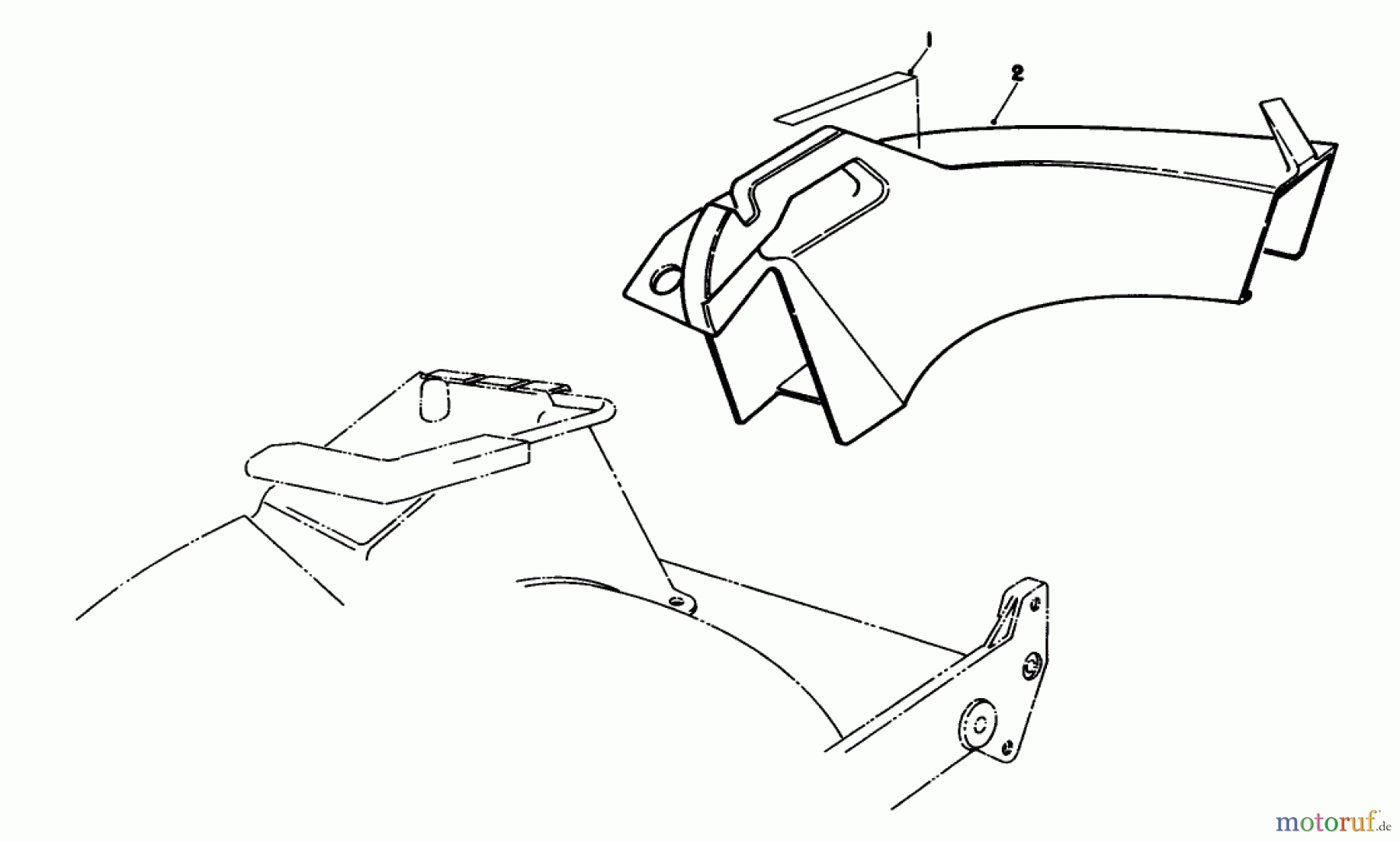  Toro Neu Mowers, Walk-Behind Seite 1 20217 - Toro Lawnmower, 1991 (1000001-1999999) SIDE DISCHARGE CHUTE MODEL NO. 59168 (OPTIONAL)