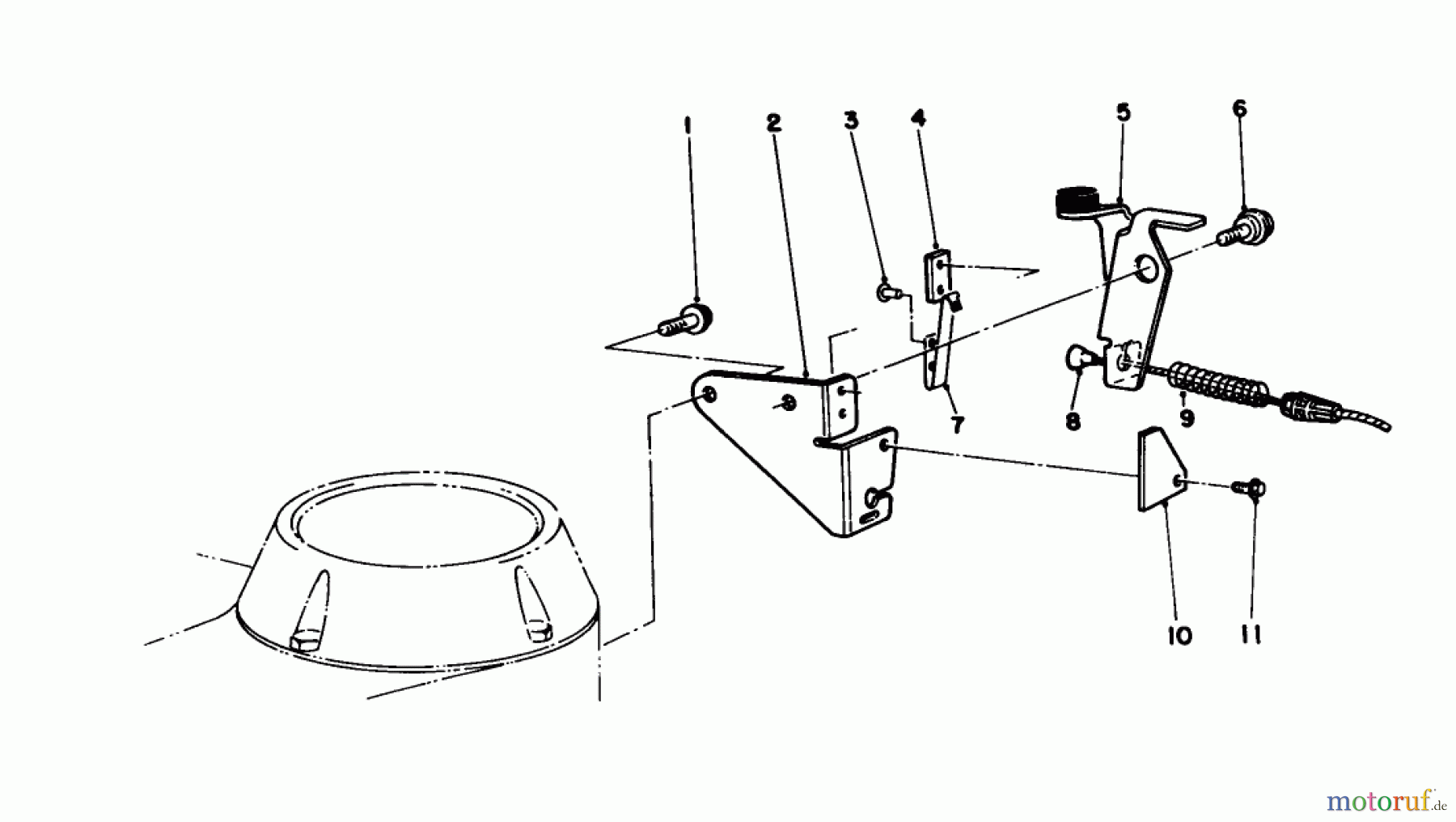  Toro Neu Mowers, Walk-Behind Seite 1 20326 - Toro Lawnmower, 1992 (2000001-2999999) BRAKE ASSEMBLY