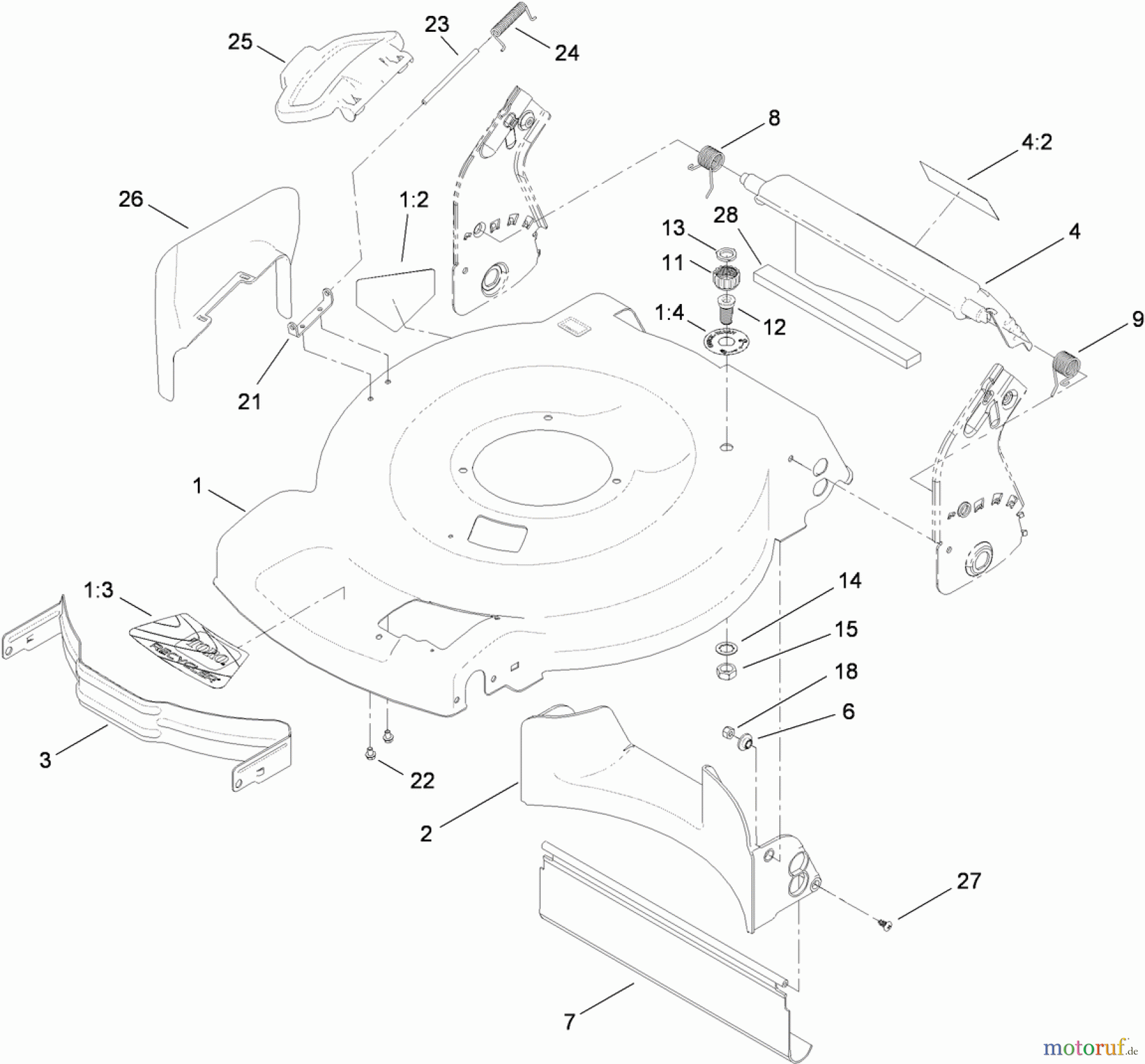  Toro Neu Mowers, Walk-Behind Seite 1 20331C - Toro 22