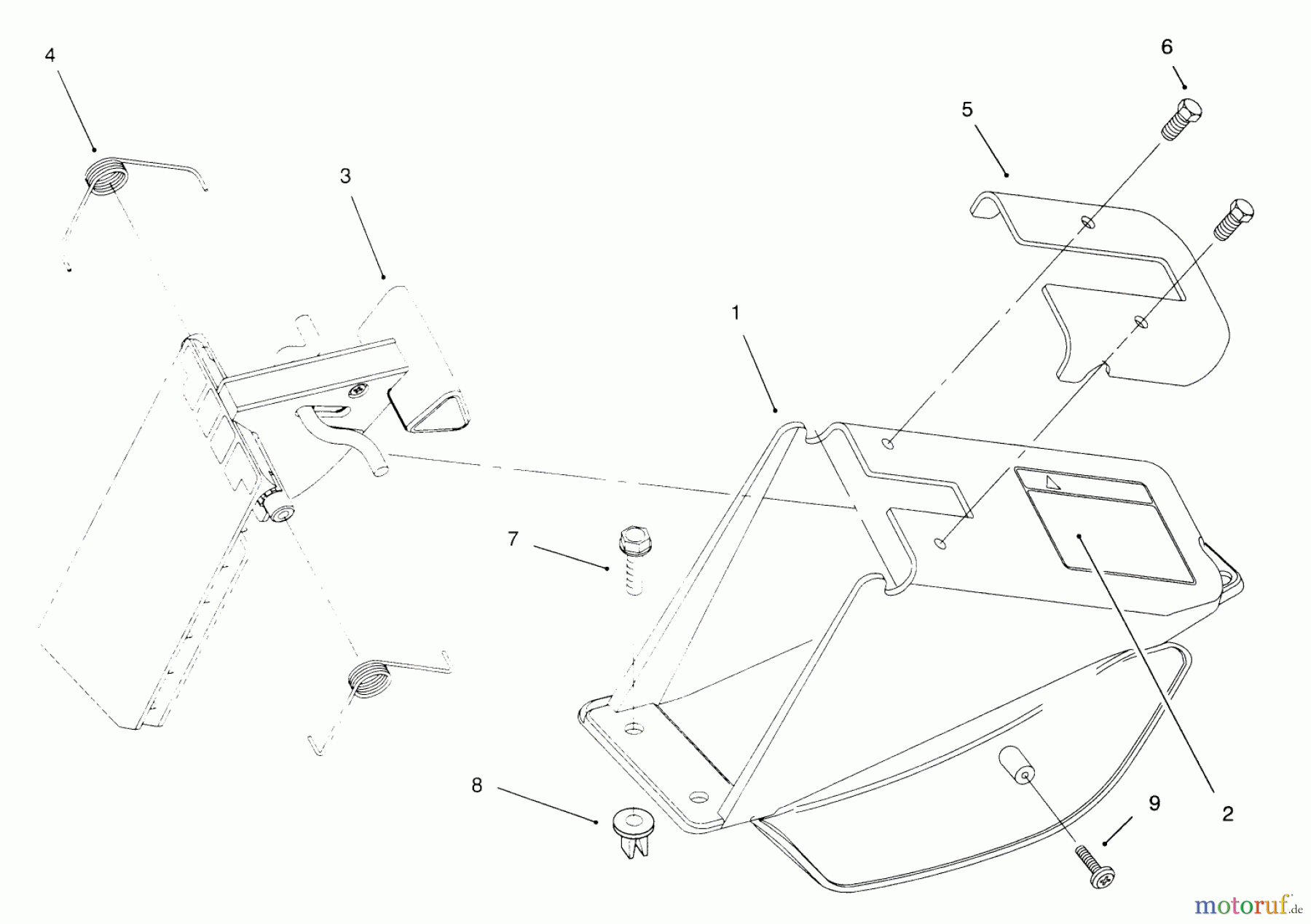  Toro Neu Mowers, Walk-Behind Seite 1 20443 - Toro Lawnmower, 1996 (6900001-6999999) REAR BAGGING ASS-Y (MODEL NO. 20453 ONLY) #1