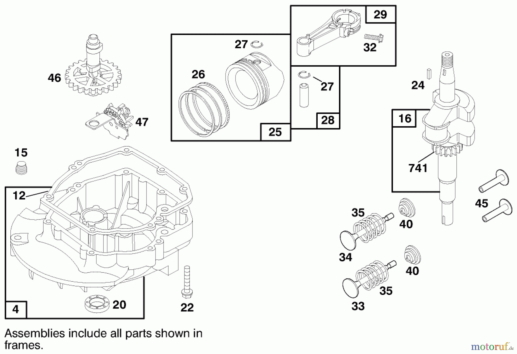  Toro Neu Mowers, Walk-Behind Seite 1 20448 - Toro Lawnmower, 1997 (7900001-7999999) ENGINE BRIGGS & STRATTON MODEL 12H802-0658-01 #2