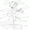 Toro 20452 (R-21S) - Recycler Mower, R-21S, 1998 (8900001-8999999) Spareparts ENGINE ASSEMBLY