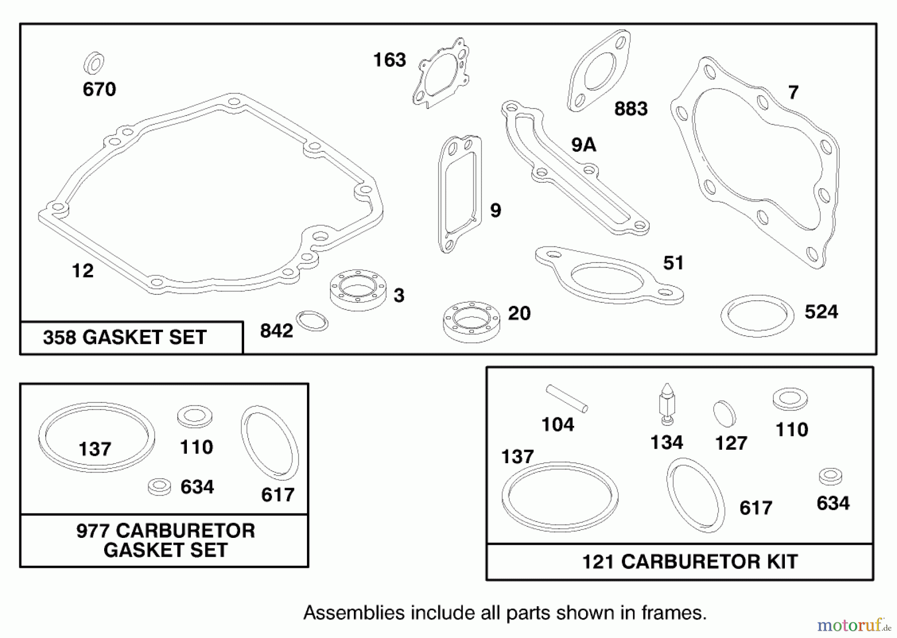  Toro Neu Mowers, Walk-Behind Seite 1 20457 - Toro Lawnmower, 1997 (7900001-7999999) ENGINE BRIGGS & STRATTON MODEL 12H802-1758-A1 #9