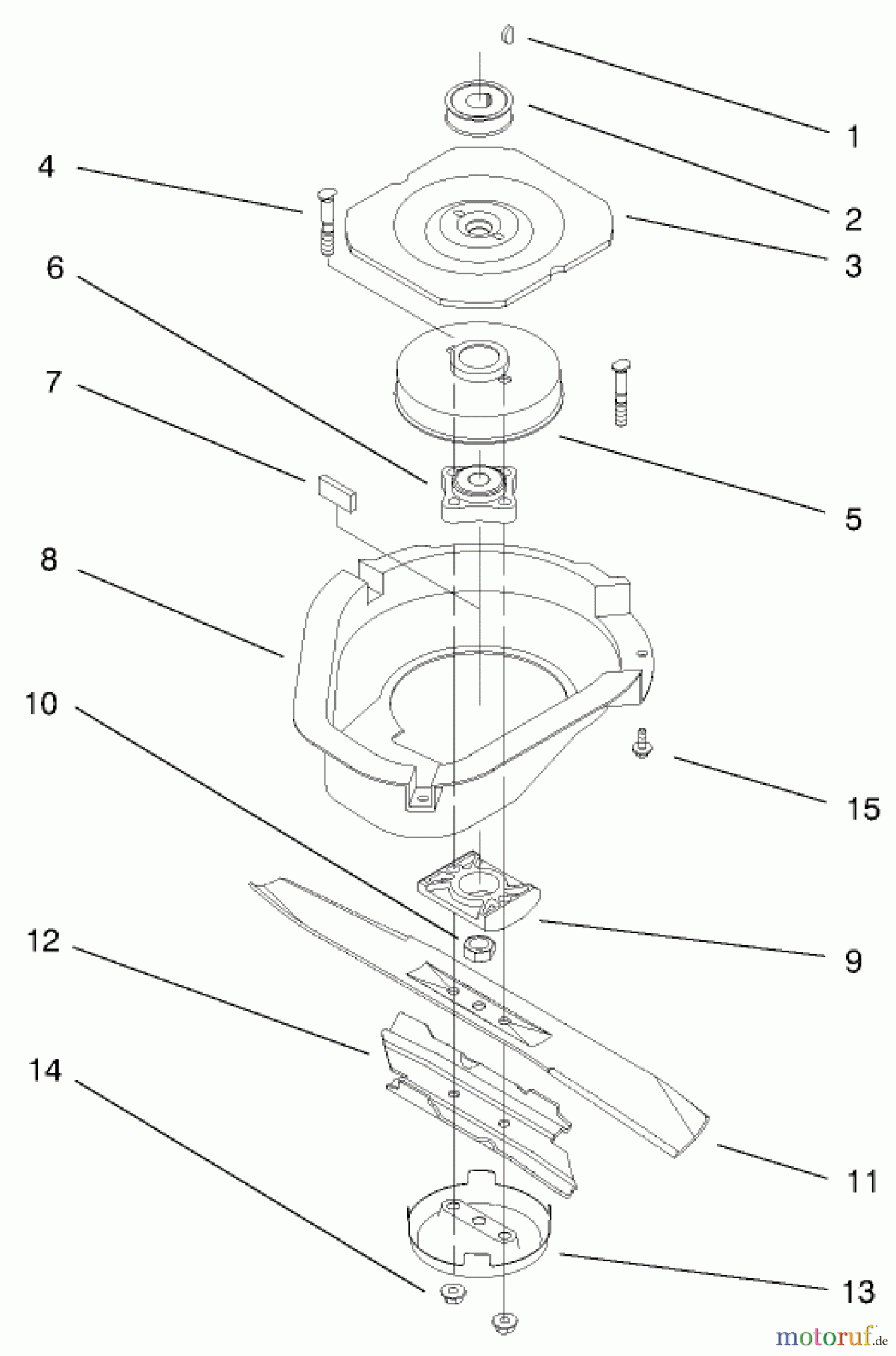  Toro Neu Mowers, Walk-Behind Seite 1 20482 - Toro Super Recycler Mower, 1997 (790000001-799999999) BLADE BRAKE CLUTCH ASSEMBLY