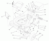 Toro 20490 (V-21SB) - Vacu-Power Mower, V-21SB, 1998 (8900001-8999999) Spareparts HOUSING ASSEMBLY