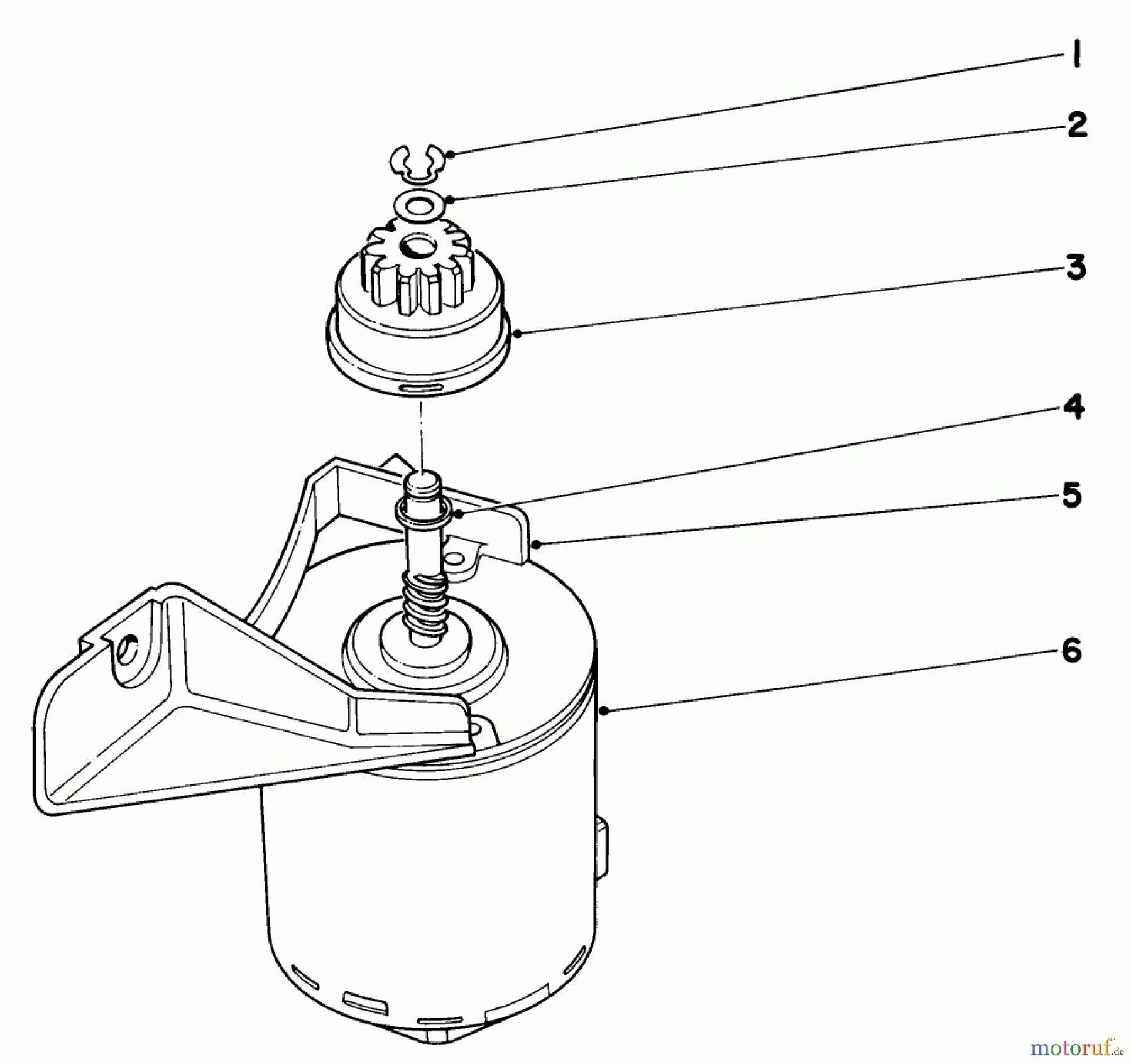  Toro Neu Mowers, Walk-Behind Seite 1 20506 - Toro Lawnmower, 1976 (6000001-6999999) STARTER MOTOR