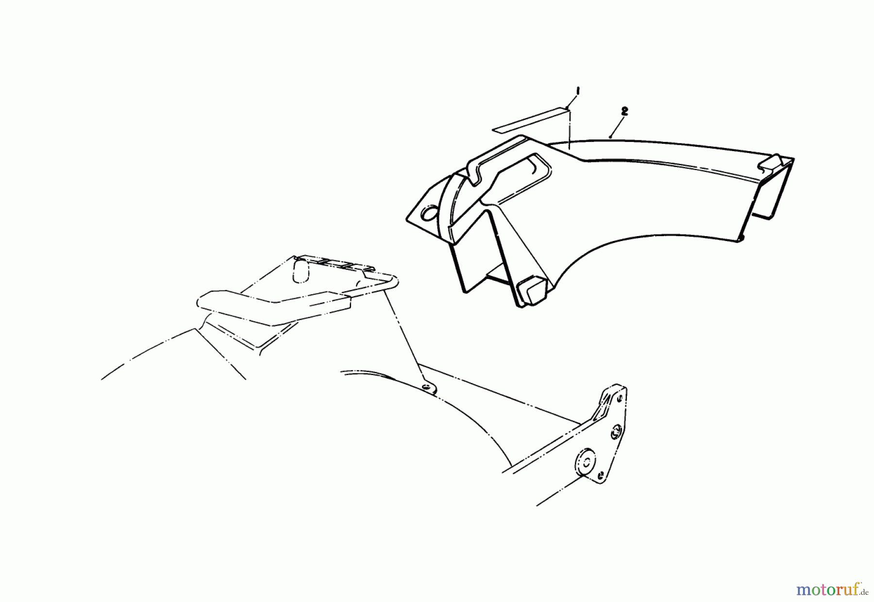  Toro Neu Mowers, Walk-Behind Seite 1 20526 - Toro Lawnmower, 1988 (8000001-8999999) SIDE DISCHARGE CHUTE MODEL NO. 59168 (OPTIONAL)