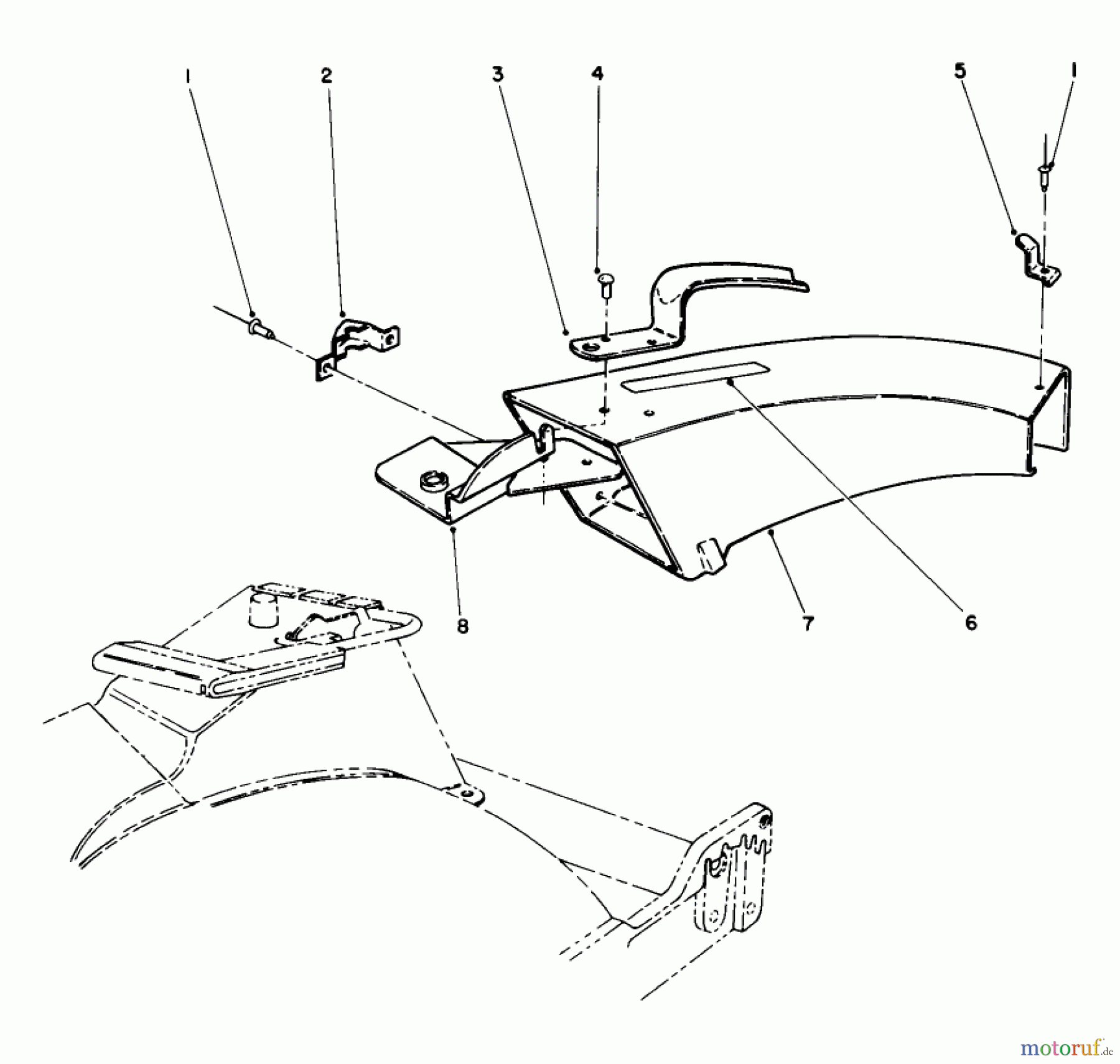  Toro Neu Mowers, Walk-Behind Seite 1 20526C - Toro Lawnmower, 1987 (7000001-7999999) SIDE DISCHARGE CHUTE MODEL NO. 59110 (OPTIONAL)