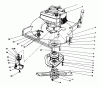 Toro 20532 - Lawnmower, 1989 (9000001-9999999) Spareparts ENGINE AND BLADE BRAKE CLUTCH ASSEMBLY