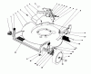 Toro 20532 - Lawnmower, 1989 (9000001-9999999) Spareparts HOUSING ASSEMBLY (USED ON SER. NOS. 9000101-9001531, 9004073 AND UP)