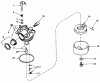 Toro 20574 - Lawnmower, 1985 (5000001-5999999) Spareparts CARBURETOR NO. 632050A