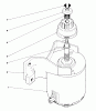 Toro 20574 - Lawnmower, 1987 (7000001-7999999) Spareparts STARTER ASSEMBLY