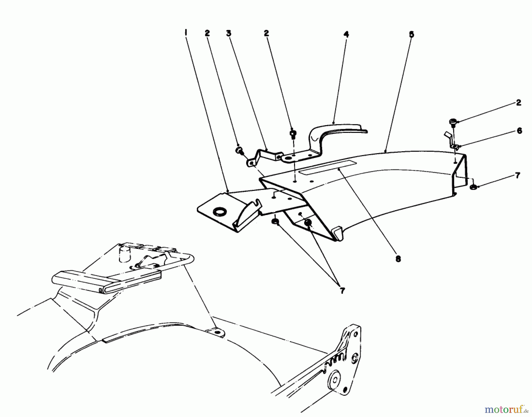  Toro Neu Mowers, Walk-Behind Seite 1 20581 - Toro Lawnmower, 1984 (4000001-4999999) SIDE DISCHARGE CHUTE MODEL NO. 59108 (OPTIONAL)